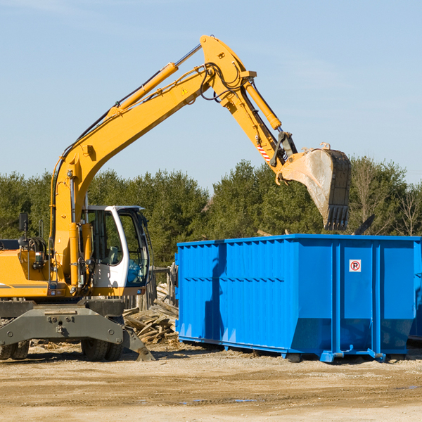 what size residential dumpster rentals are available in Overfield Pennsylvania